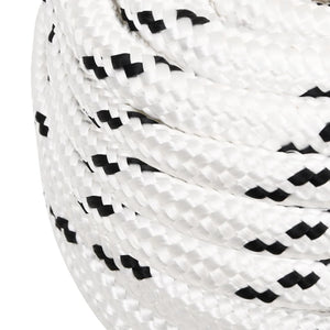 vidaXL Corde de travail blanc 18 mm 50 m polyester