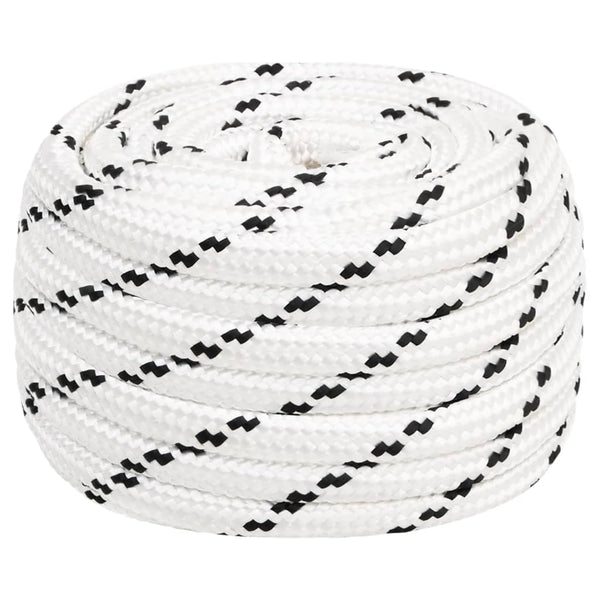 vidaXL Corde de travail blanc 18 mm 100 m polyester
