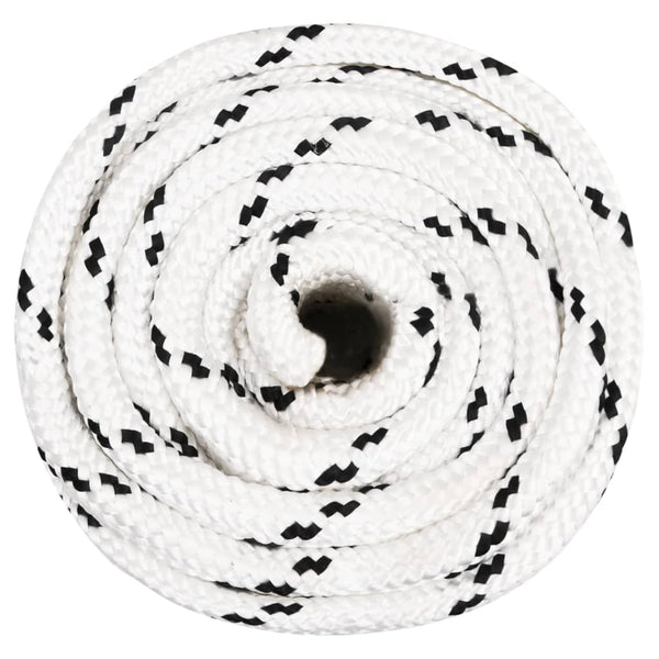 vidaXL Corde de travail blanc 18 mm 100 m polyester