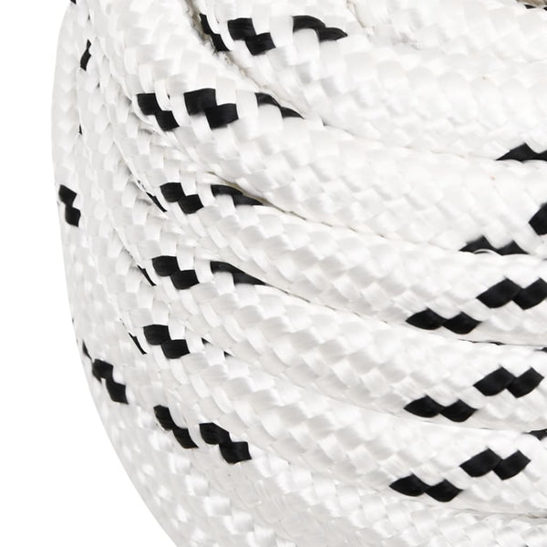 vidaXL Corde de travail blanc 18 mm 100 m polyester