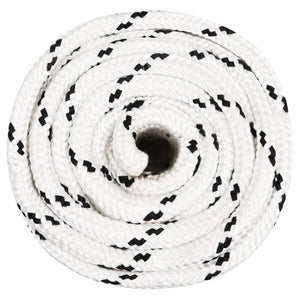 vidaXL Corde de travail blanc 20 mm 25 m polyester