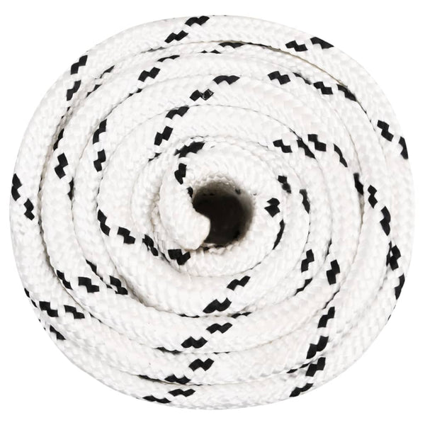 vidaXL Corde de travail blanc 20 mm 25 m polyester