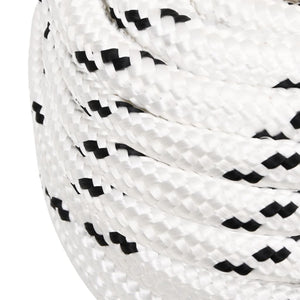 vidaXL Corde de travail blanc 20 mm 25 m polyester