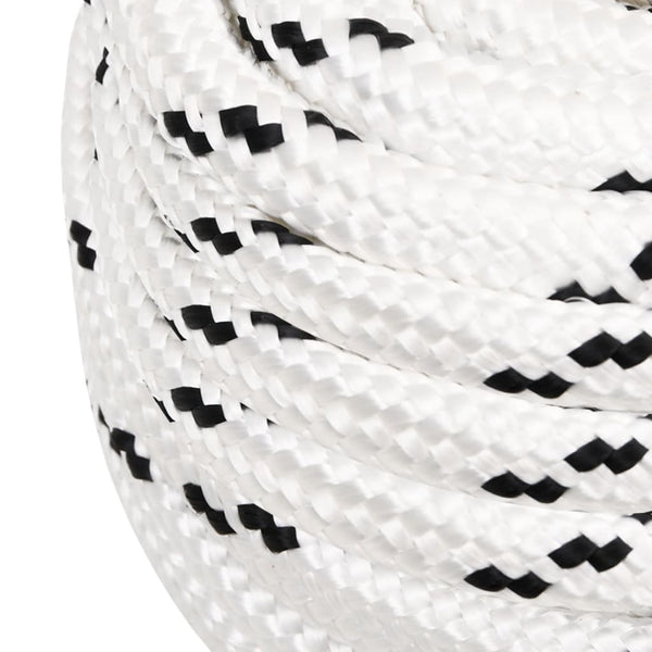 vidaXL Corde de travail blanc 20 mm 25 m polyester