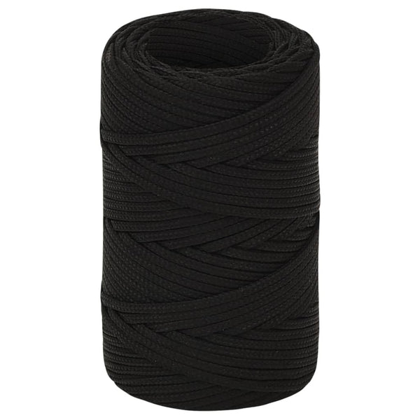Arbeitsseil Schwarz 2 mm 25 m Polyester