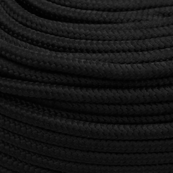 vidaXL Corde de travail noire 10 mm 50 m Polyester