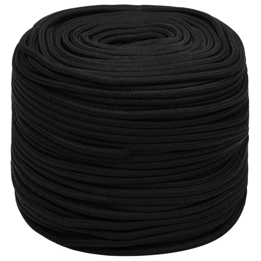 Arbeitsseil Schwarz 10 mm 100 m Polyester