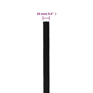 Arbeitsseil Schwarz 10 mm 250 m Polyester