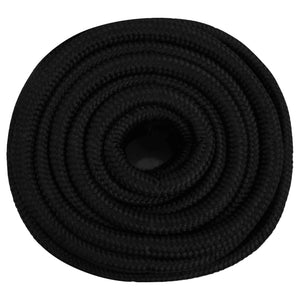 vidaXL Corde de travail noire 20 mm 50 m polyester