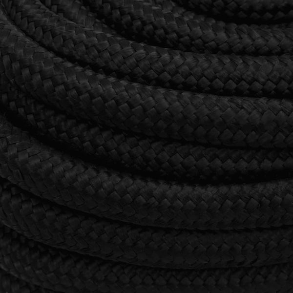 vidaXL Corde de travail noire 20 mm 50 m polyester