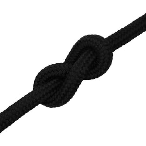 vidaXL Corde de travail noire 25 mm 25 m Polyester