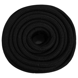 vidaXL Corde de travail noire 25 mm 50 m Polyester