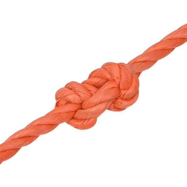 vidaXL Corde de travail orange 12 mm 25 m Polypropylène