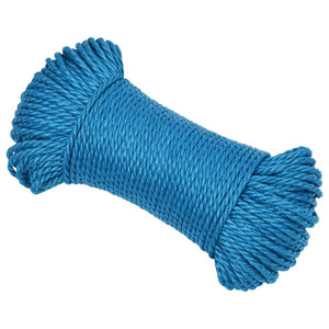 vidaXL Corde de travail bleue 3 mm 250 m Polypropylène