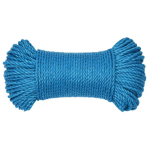 vidaXL Corde de travail bleue 6 mm 50 m Polypropylène