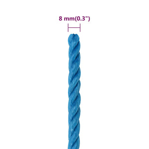 Arbeitsseil Blau 8 mm 100 m Polypropylen