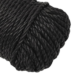 vidaXL Corde de travail noire 3 mm 50 m polypropylène
