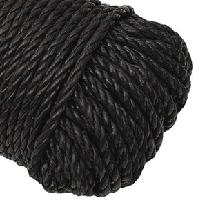 vidaXL Corde de travail noire 6 mm 250 m Polypropylène
