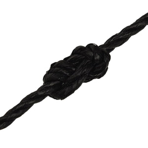 vidaXL Corde de travail noire 6 mm 250 m Polypropylène