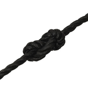 vidaXL Corde de travail noire 12 mm 50 m polypropylène