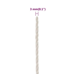Arbeitsseil Weiß 3 mm 100 m Polypropylen