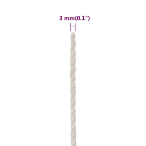 Arbeitsseil Weiß 3 mm 250 m Polypropylen
