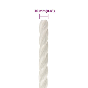 Arbeitsseil Weiß 10 mm 25 m Polypropylen