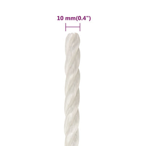 Arbeitsseil Weiß 10 mm 50 m Polypropylen
