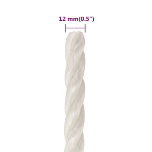 Arbeitsseil Weiß 12 mm 500 m Polypropylen