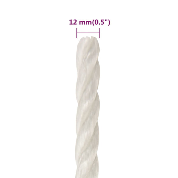 Arbeitsseil Weiß 12 mm 500 m Polypropylen