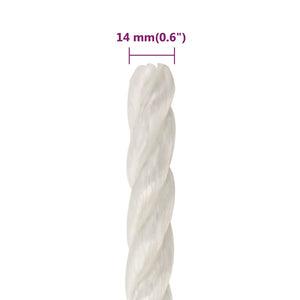 Arbeitsseil Weiß 14 mm 50 m Polypropylen