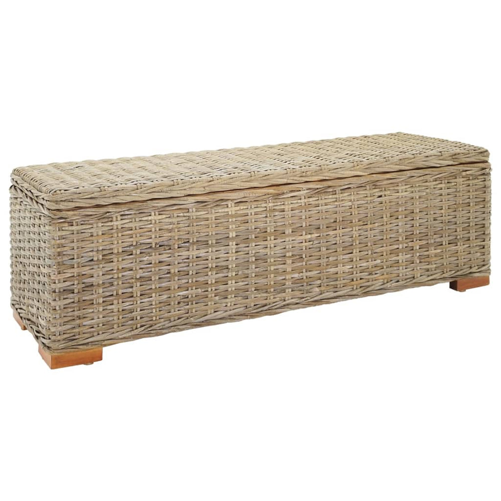 Truhe 110 cm Natur Kubu Rattan