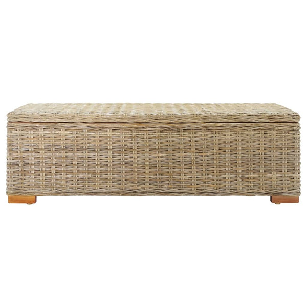 Truhe 110 cm Natur Kubu Rattan