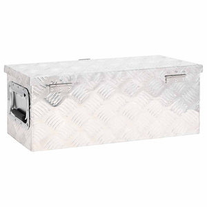 Aufbewahrungsbox Silbern 60x23,5x23 cm Aluminium