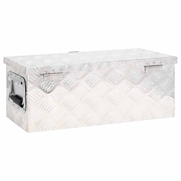 Aufbewahrungsbox Silbern 60x23,5x23 cm Aluminium