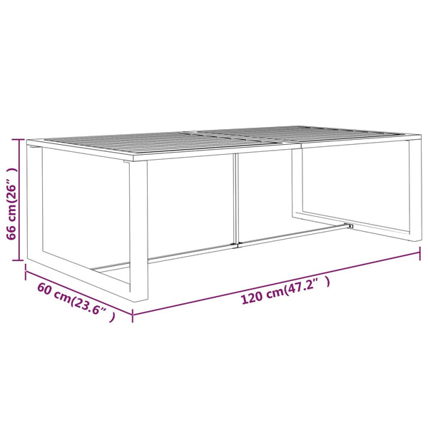 6-tlg. Garten-Lounge-Set mit Kissen Aluminium Anthrazit
