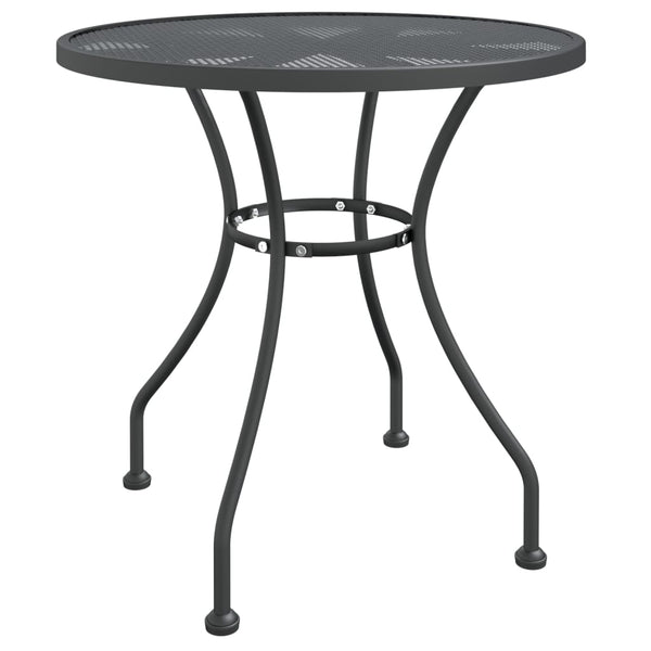 5-tlg. Garten-Essgruppe Streckmetall Anthrazit
