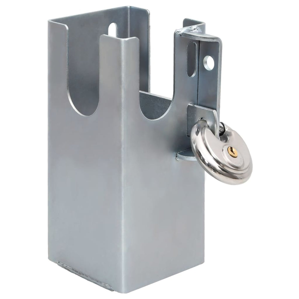 vidaXL Antivol remorque Argenté 11x11x23,5 cm Acier