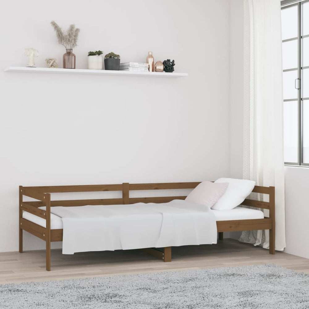 Tagesbett Honigbraun 90x190 cm Kiefer Massivholz