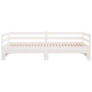vidaXL Lit de repos gigogne sans matelas Blanc 90x190 cm