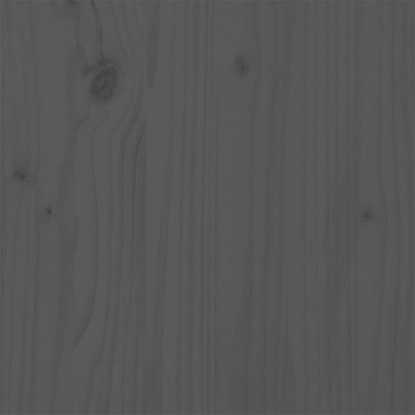 Ausziehbares Tagesbett Grau 90x190 cm Kieferholz