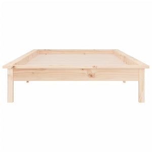 Massivholzbett mit LED 90x200 cm