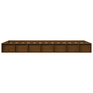 Massivholzbett 75x190 cm Honigbraun