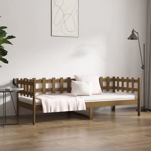 Tagesbett Honigbraun 80x200 cm Kiefer Massivholz
