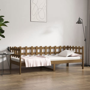 Tagesbett 90x200 Honigbraun Kiefer Massivholz