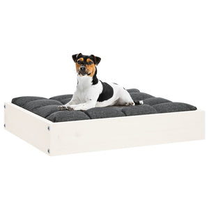 Hundebett Weiß Kiefernholz 51,5x44 cm