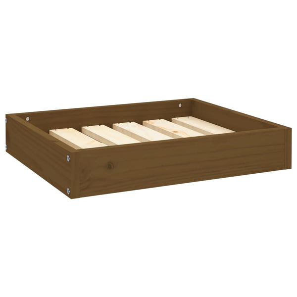 Hundebett Honigbraun Kiefernholz 51,5x44 cm