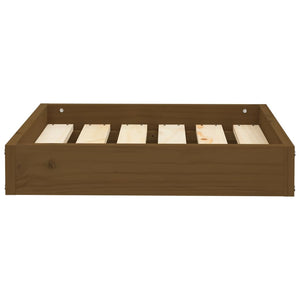 Hundebett Honigbraun Kiefernholz 51,5x44 cm