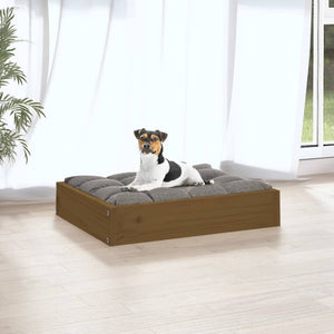 Hundebett Honigbraun Kiefernholz 51,5x44 cm