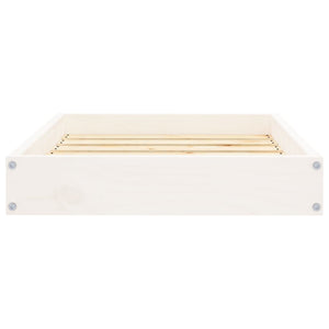 Weißes Hundebett aus Kiefernholz, 61,5 cm